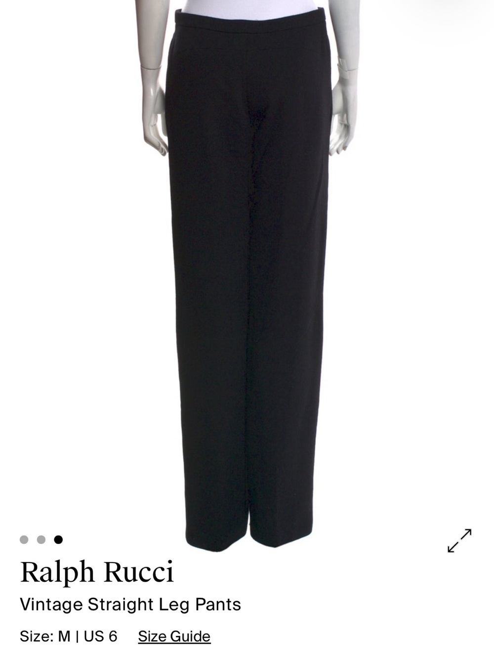 Vintage Ralph Rucci Straight Leg Wool Pants - Picture 5 of 7